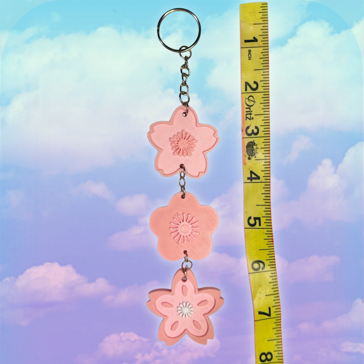 Sakura Flower Dangling Keychain