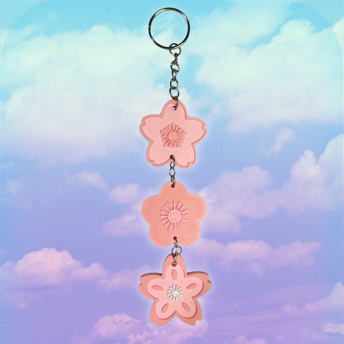 Sakura Flower Dangling Keychain