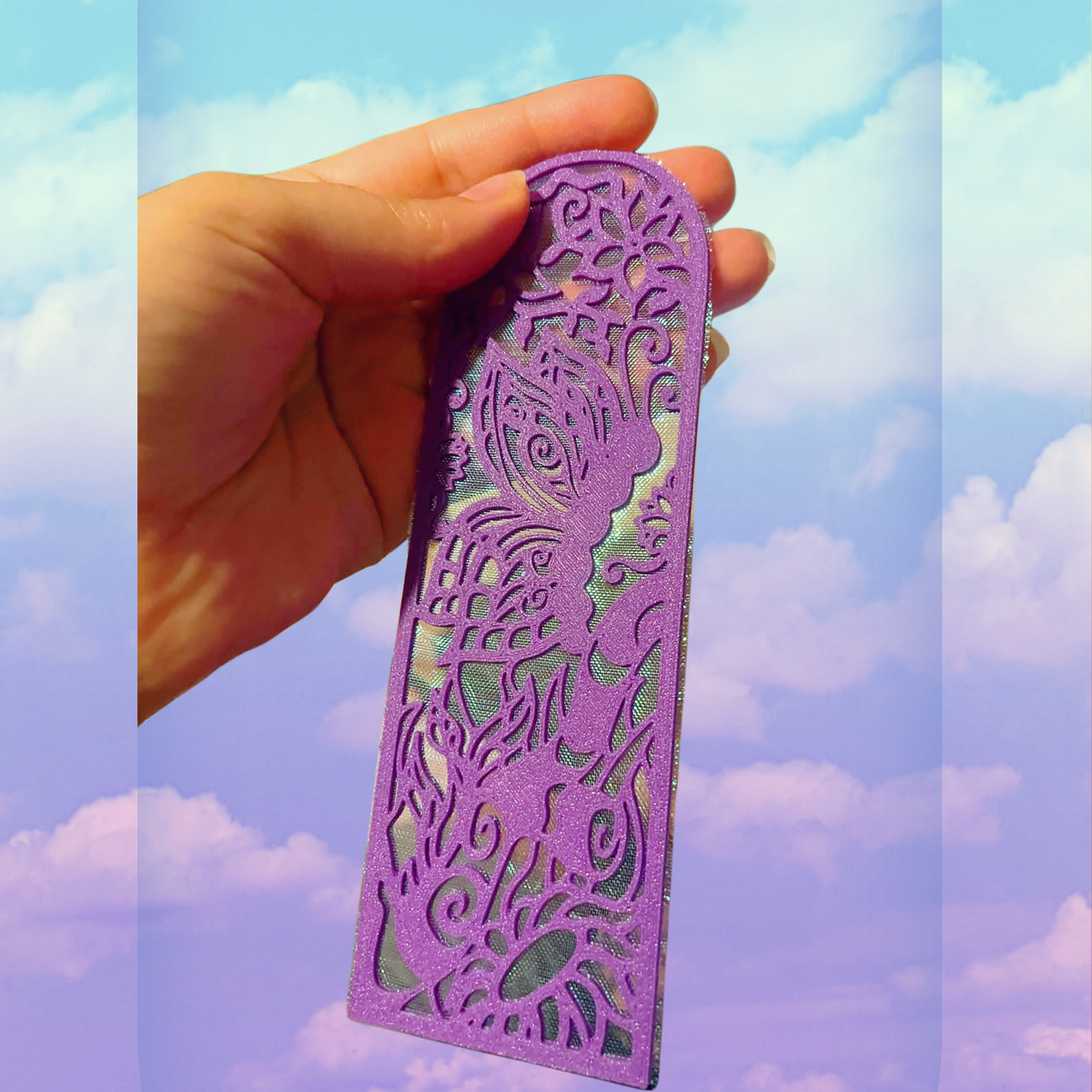 Iridescent Fairytale Butterfly Forest Bookmarks