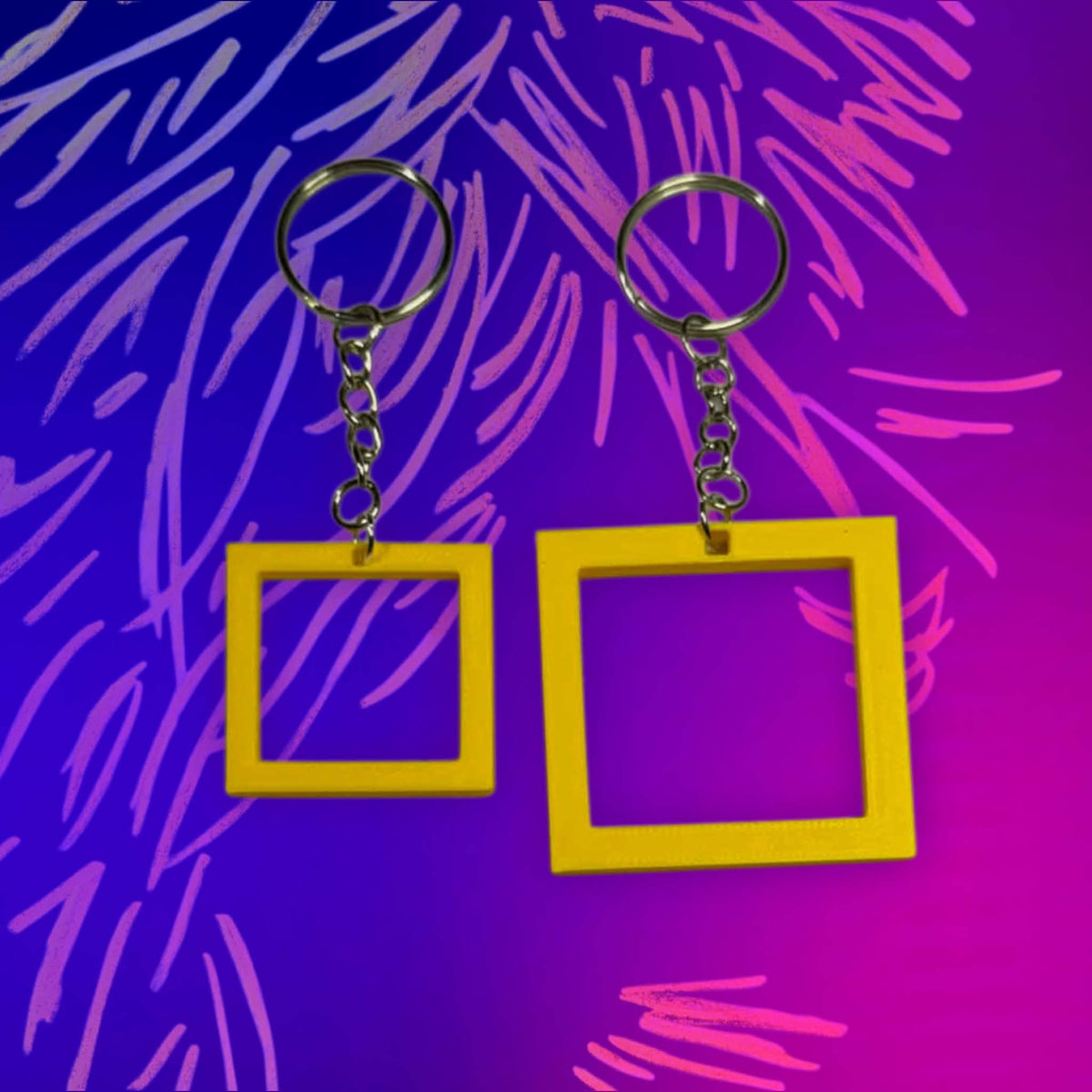 Square “Ego Death at a Bachelorette Party”- Inspired Keychain