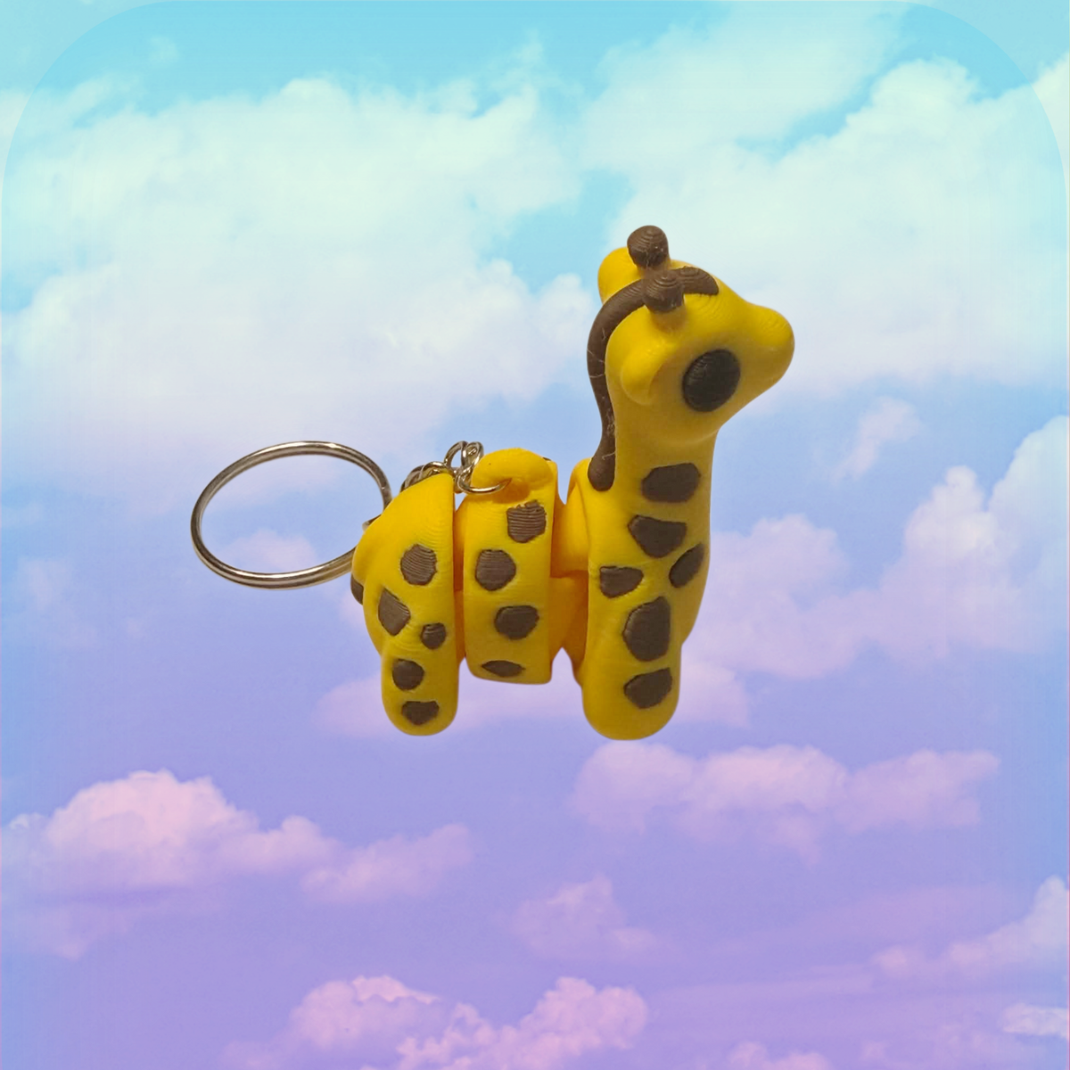 Giraffe Fidget Toy Keychain