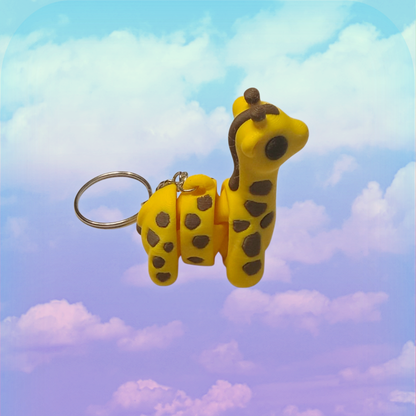 Giraffe Fidget Toy Keychain