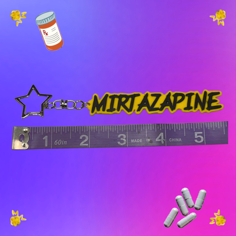 "Mirtazapine" Keychain, Inspired by Hayley Williams's EDAABP Album