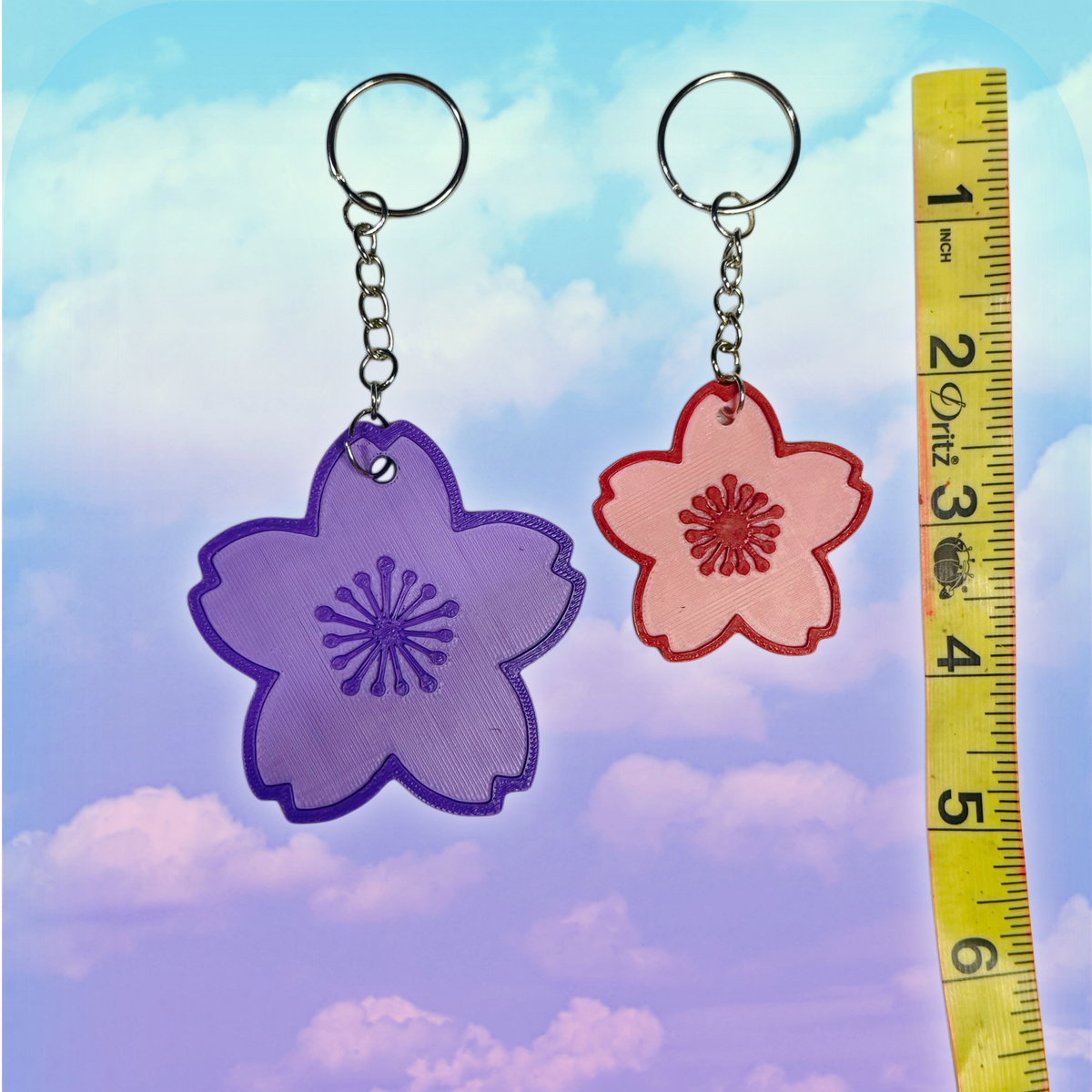 Sakura Flower Keychain