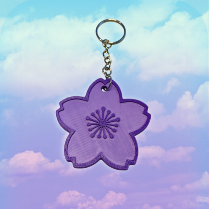 Sakura Flower Keychain