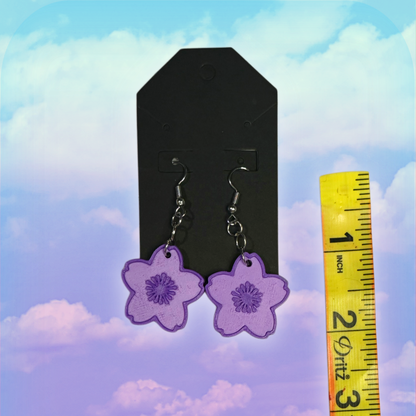 Sakura Flower Petal Earrings