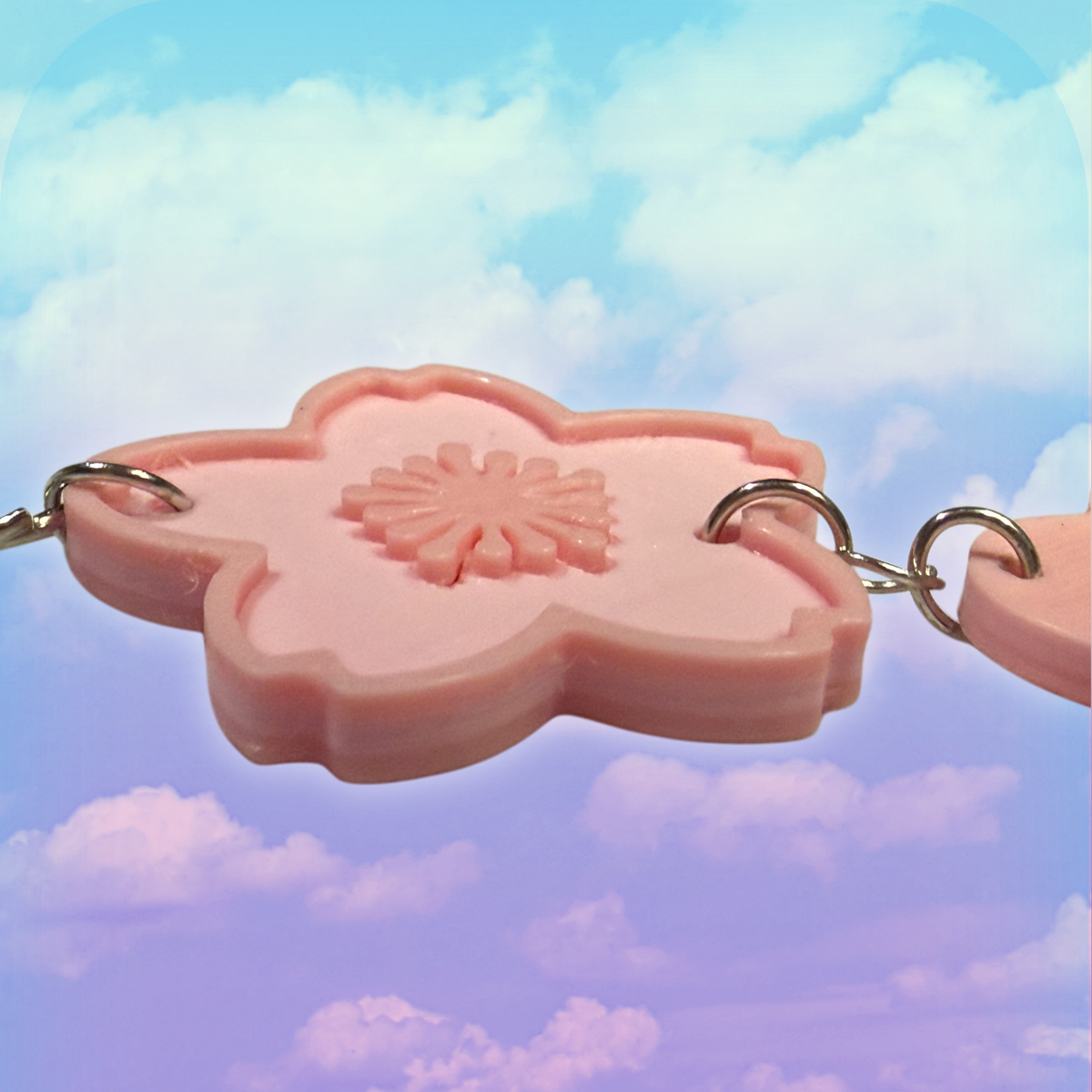 Sakura Flower Dangling Keychain