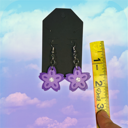 Charming Sakura Flower Petal Earrings