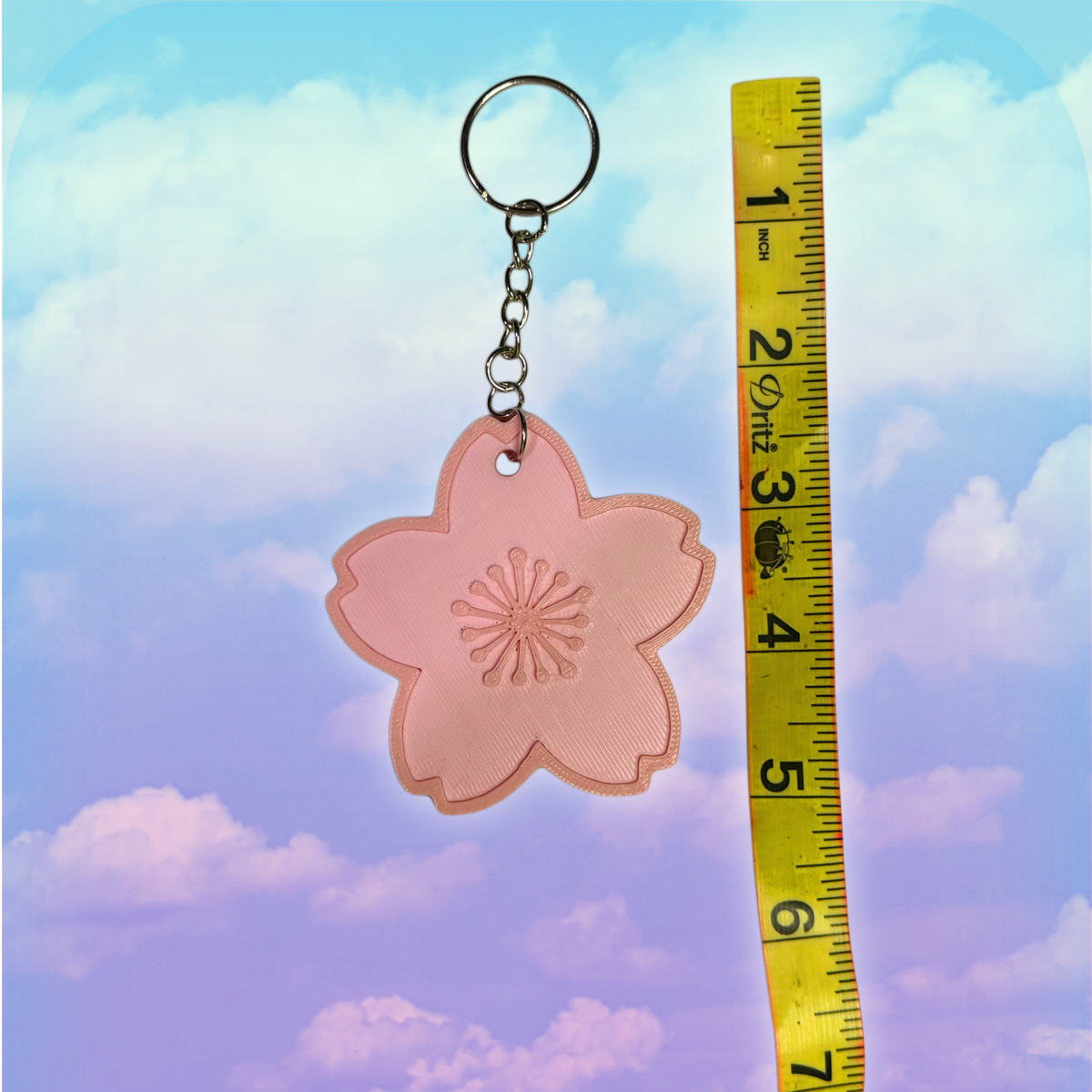 Sakura Flower Keychain