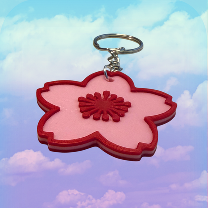Sakura Flower Keychain