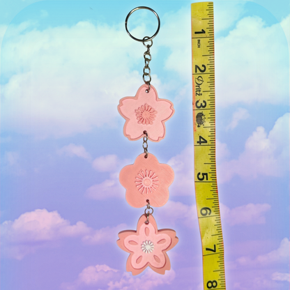 Sakura Flower Dangling Keychain