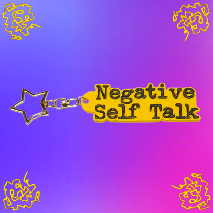 "Negative Self Talk" Keychain, Inspired by Hayley William's "EDAABP"