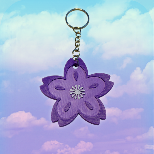 Charming Sakura Flower Keychain