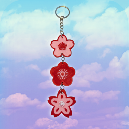 Sakura Flower Dangling Keychain
