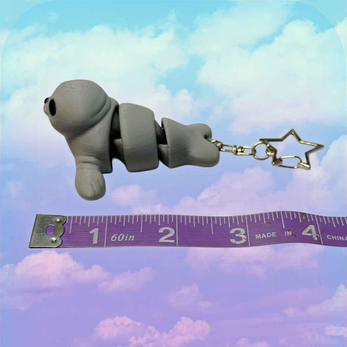 Grey Seal Toy Keychain