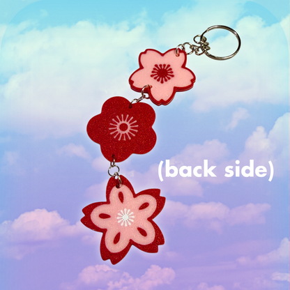 Sakura Flower Dangling Keychain