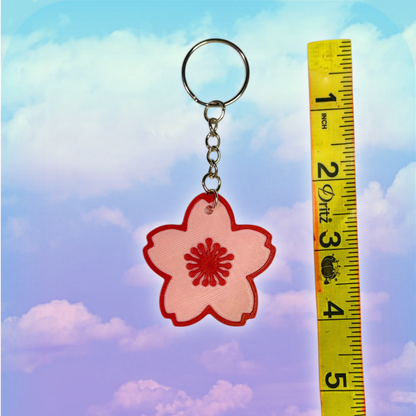Sakura Flower Keychain