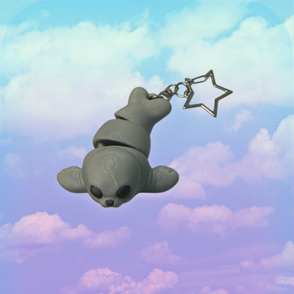 Grey Seal Toy Keychain