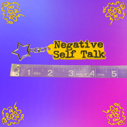 "Negative Self Talk" Keychain, Inspired by Hayley William's "EDAABP"
