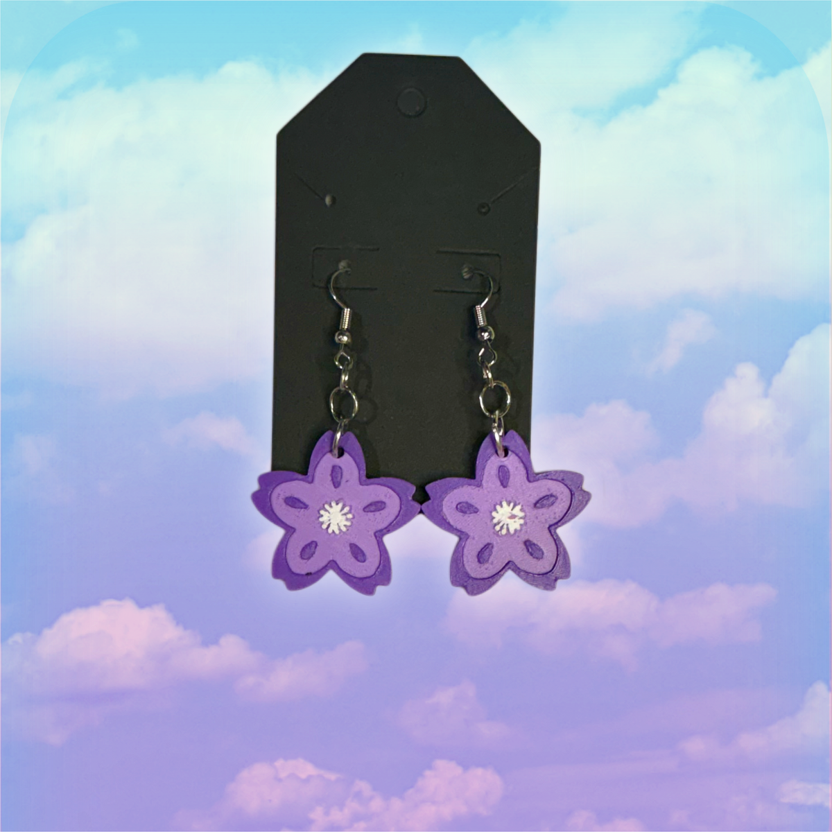 Charming Sakura Flower Petal Earrings