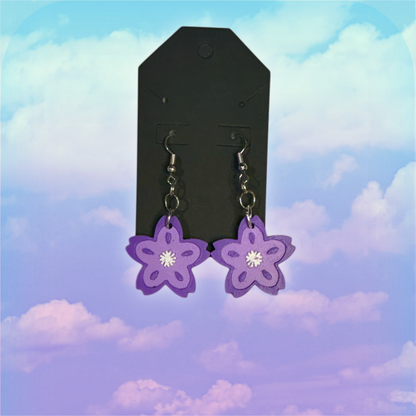Charming Sakura Flower Petal Earrings